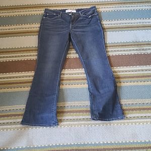 Levi's dark washed mid rise bootcut jeans